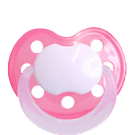 Baby-Nova Navnesutter, anatomiske, silikone, str. 1, transparent-pink