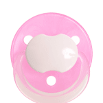 Baby-Nova Navnesutter, runde, latex, one size, transparent-pink