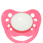 Nip Navnesutter, anatomiske, silikone, str. 2, pink