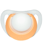 NUK Genius Navnesutter, anatomiske, silikone, str. 2, orange
