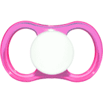 Esska Happy Navnesutter, symmetriske, silikone str.2, transparent_fuchsia