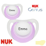 NUK Genius Navnesutter, anatomisk, latex, str. 0