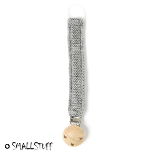 Smallstuff sutteholder, strikket, grå