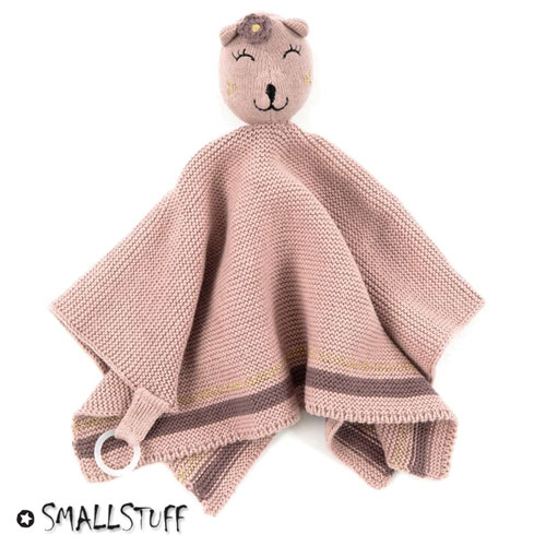 Smallstuff nusseklud, strikket, rosa