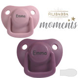 Filibabba Moments Navnesutter, symmetriske, silikone, str. 1