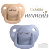 Filibabba Moments Navnesutter, symmetriske, silikone, str. 1