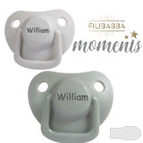 Filibabba Moments Navnesutter, symmetriske, silikone, str. 1