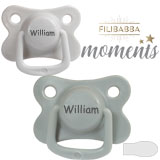 Filibabba Moments Navnesutter, symmetriske, silikone, str. 2