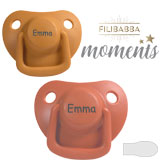 Filibabba Moments Navnesutter, symmetriske, silikone, str. 1