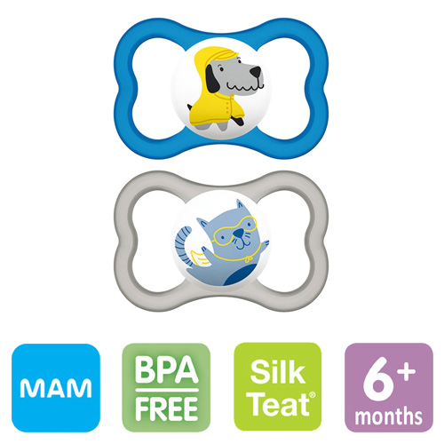 MAM Air sutter, symmetriske, silikone str.2